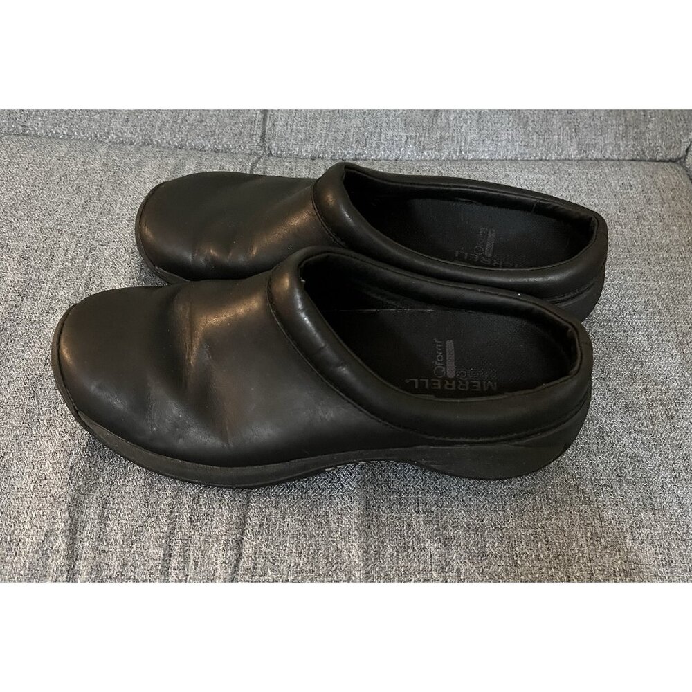 Merrell Size 7.5 Women's Encore Nova Smooth Black Mules Clogs Slip-on Shoes